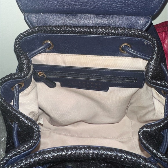 Blue backpack handbag, Lauren Conrad. Like new. - Picture 14 of 15